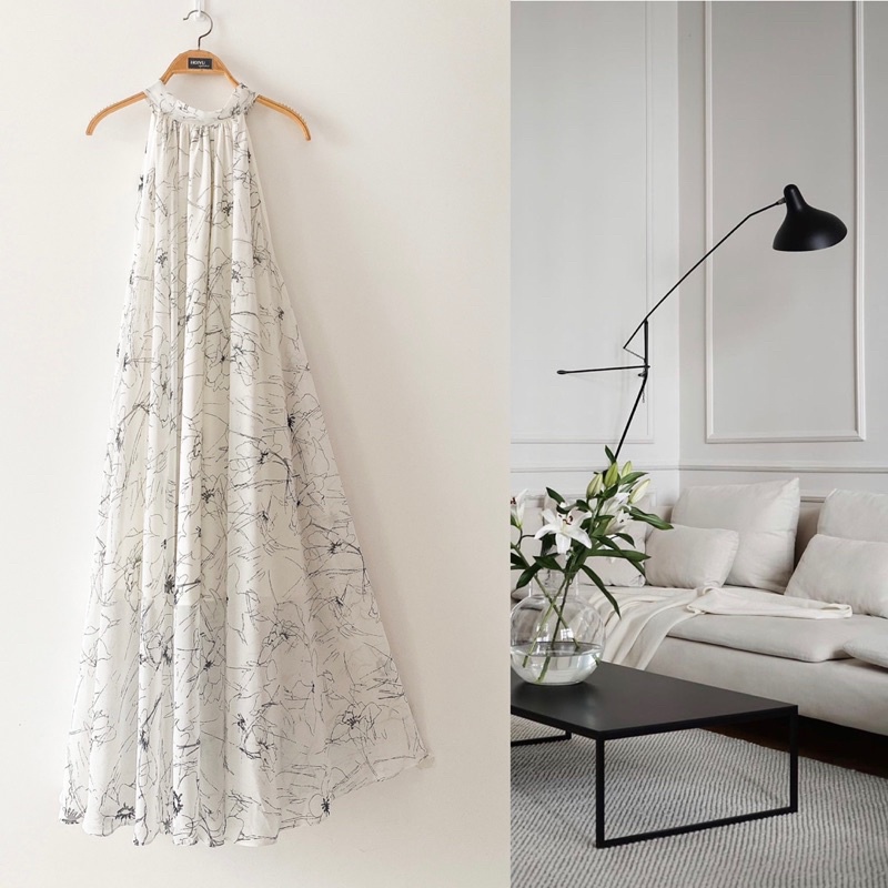 váy cổ yếm MAY maxi dress | BigBuy360 - bigbuy360.vn