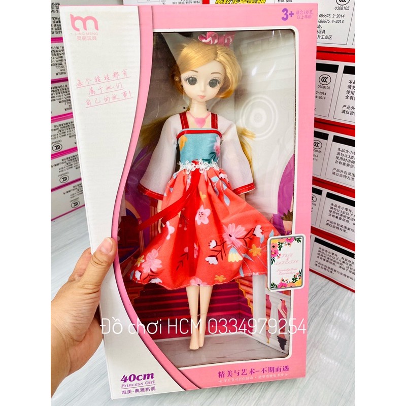 [TO 40 CM CLIP THẬT] Đồ chơi búp bê hàn quốc mặc váy hanbok có khớp rất đẹp dành cho bé thích chơi công chúa cô dâu