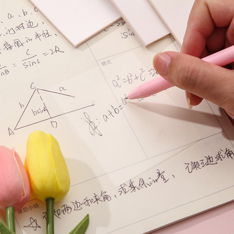 Set 50 Tờ Giấy Ghi Chú Trong Suốt Chống Thấm Nước