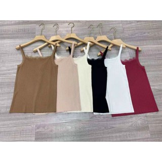 Áo len  2 dây cotton dệt kim