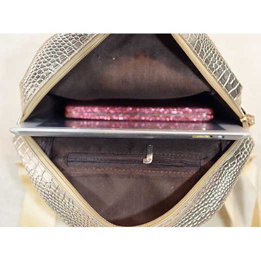 Ba lô da vân cá sấu CNV146 phối đinh tán cực ngầu A042