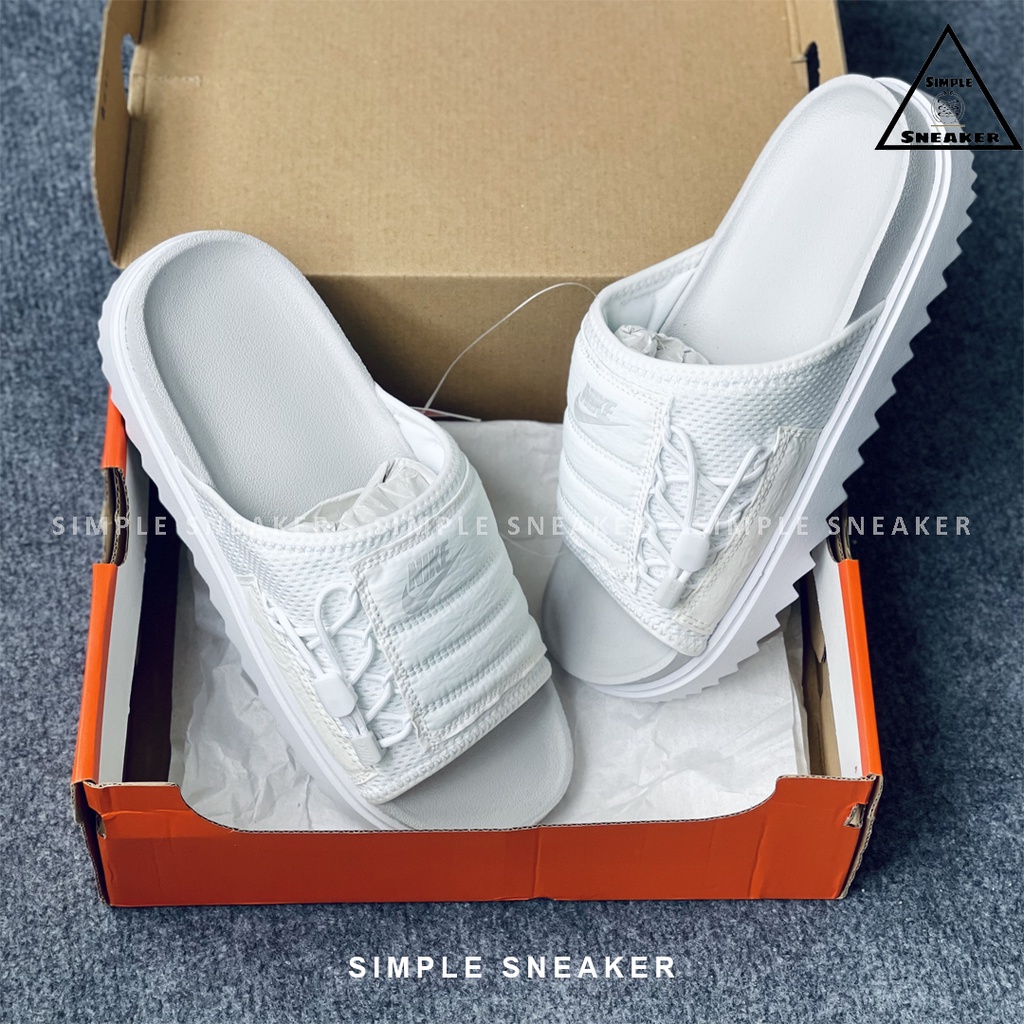 Dép Nike Asuna 🔴Hàng Chính Hãng🔴Nike Asuna Photon Womens Dust White Comfort Sandal Màu Trắng Chuẩn Auth - Simple Sneaker