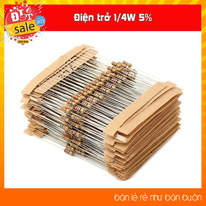 Điện trở 1/4W 5% (0R-10R)
