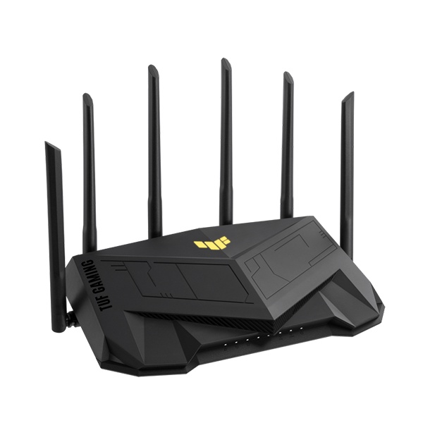 Bộ phát wifi ASUS TUF Gaming AX5400 - Bộ định tuyến chơi game WiFi 6 băng tần kép AX5400, hỗ trợ WiFi Mesh