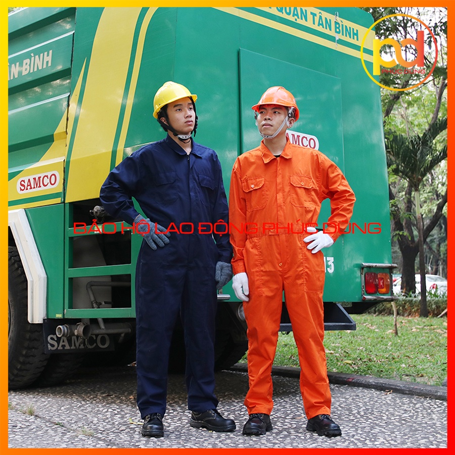 Bộ bảo hộ lao động liền quần jumpsuit nam Hàn Quốc giá rẻ chất vải cotton thoáng mát thấm mồ hôi thời trang thoáng mát
