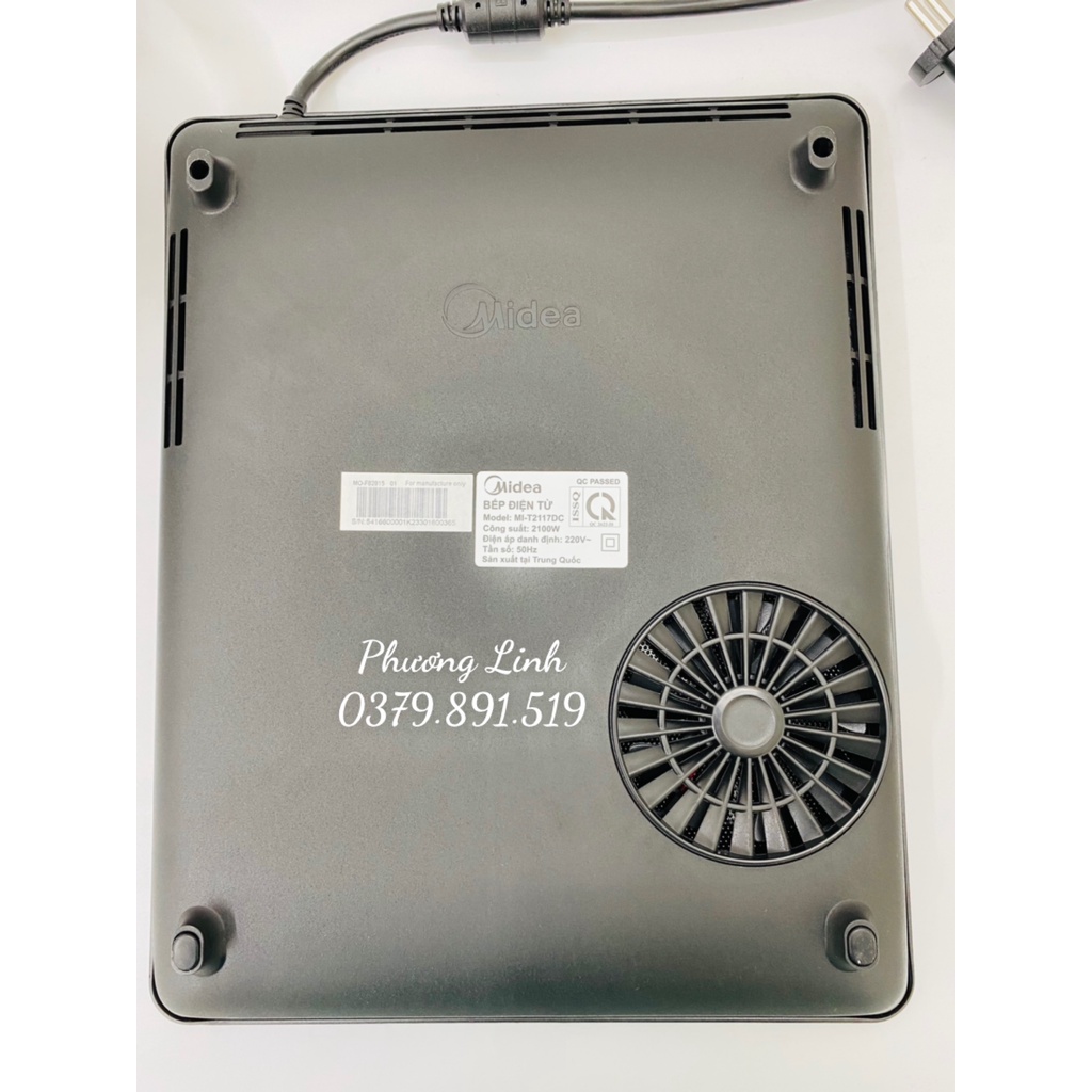 Bếp từ Midea MI-T2117DC - Tặng kèm nồi inox - Hàng chính hãng - Bảo hành 12 tháng