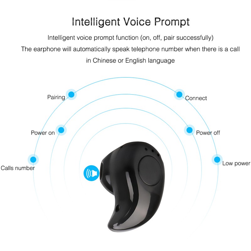 Tai nghe Bluetooth S530 nhét tai V4.1 siêu nhỏ chất lượng cao