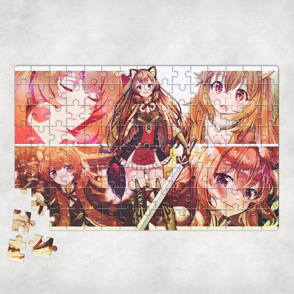 Tranh ghép hình A4, A5 Anime, xếp hình THE RISING OF THE SHIELD HERO - Mẫu 1