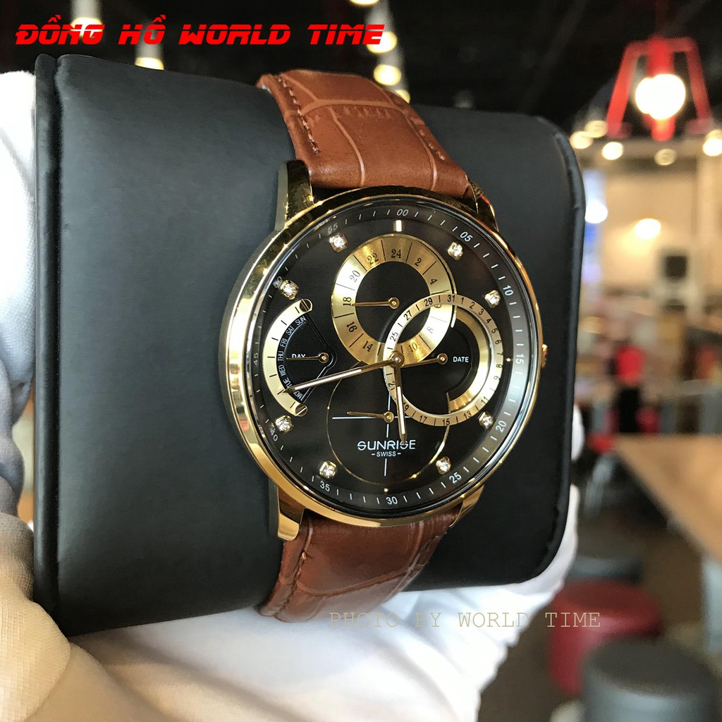 Đồng Hồ Nam Sunrise Dây Da 1146SA  Chính Hãng Full Box Kính Sapphire Chống Xước , Chống Nước , Dây Da Cao Cấp | BigBuy360 - bigbuy360.vn