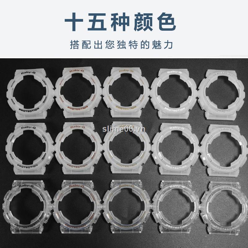 Dây đeo đồng hồ nhựa trong suốt thay thế cho Casio BABY-G BA 110 111 112 120 130