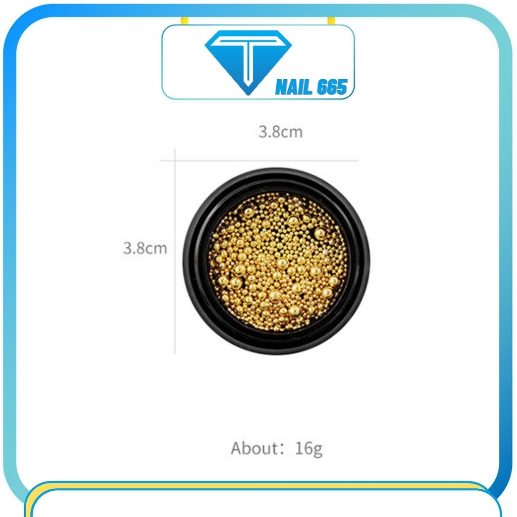 Bi nail , Phụ kiện bi trang trí móng nail cao cấp
