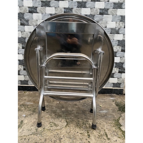 Bàn xếp inox tròn 80cm