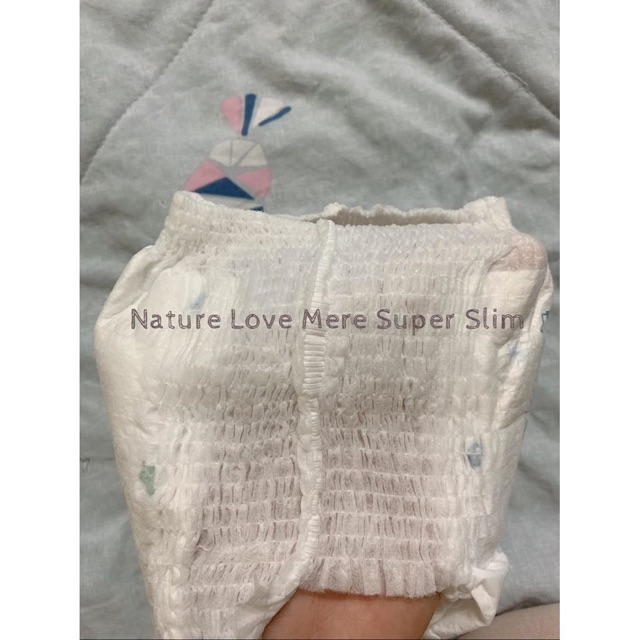 (tách bịch miếng test) Miếng thử bỉm Nature Love Mere Super Slim Hàn Quốc- date mới đủ size S1/M1/L1/XL1/XXL1