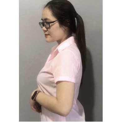 ÁO SƠ MI NỮ TAY NGẮN MAI AN VẢI KATE Ý CAO CẤP