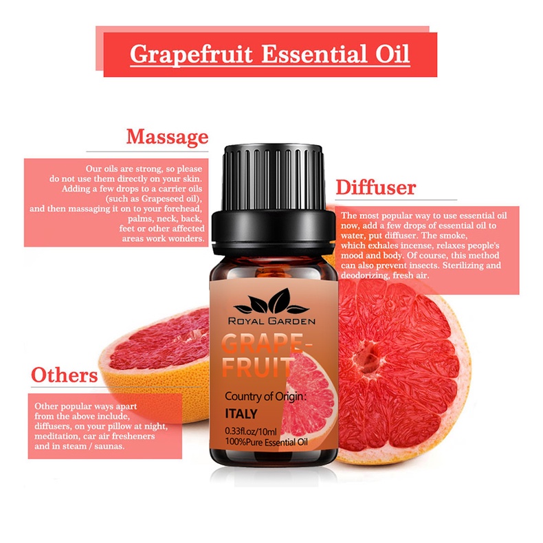 Tinh dầu 50ml Bưởi Grapefruit - Triết xuất thiên nhiên Nhập khẩu Ấn Độ