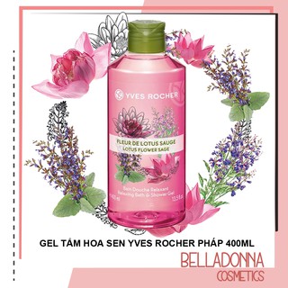 [CHÍNH HÃNG] Gel tắm và gội Yves Rocher Relaxing Bath and Shower Gel Lotus Flower Sage 400ml