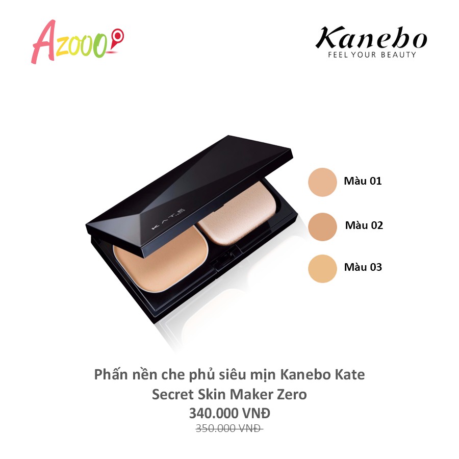 [CHÍNH HÃNG] Phấn nền che phủ siêu mịn Kanebo Kate Secret Skin Maker Zero