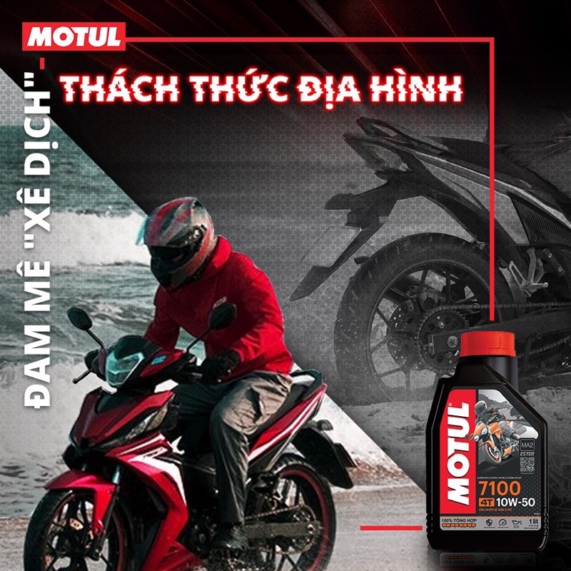 DẦU NHỚT MOTUL 7100 (10W-50) 100% TỔNG HỢP