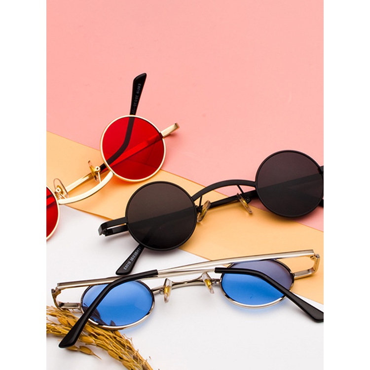 Kính Mát Gọng Tròn Nhỏ Phân Cực Phong Cách Hippy Cổ Điển Cho Nam Và Nữ JP5