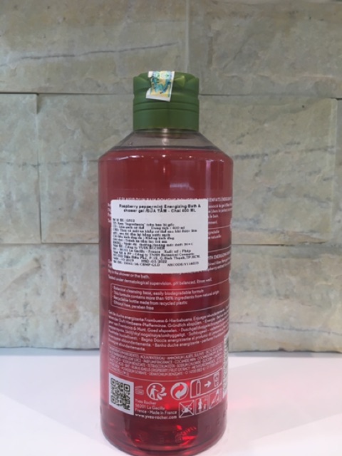 Sữa tắm dạng Gel tắm RASPBERRY PEPPERMINT ENERGIZING BATH AND SHOWER GEL 400ML