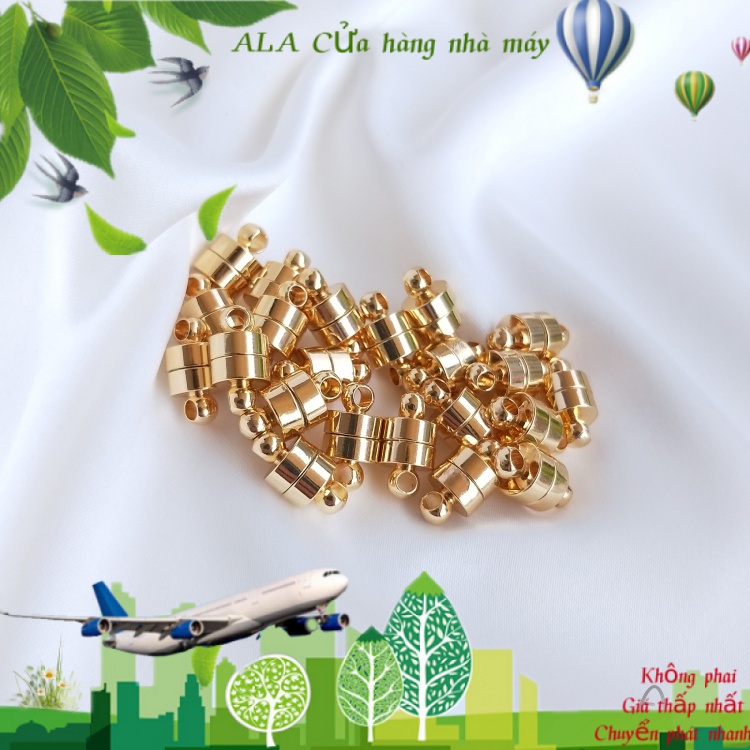 💖Đồ trang sức DIY💖Khóa Cài Nam Châm Mạ Vàng 14k Làm Đồ Trang Sức Thủ Công