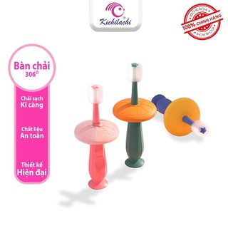 Bàn Chải Silicon Kichilachi, Bàn Chải Đánh Răng 360 Độ Cho Bé Từ 0-5 Tuổi