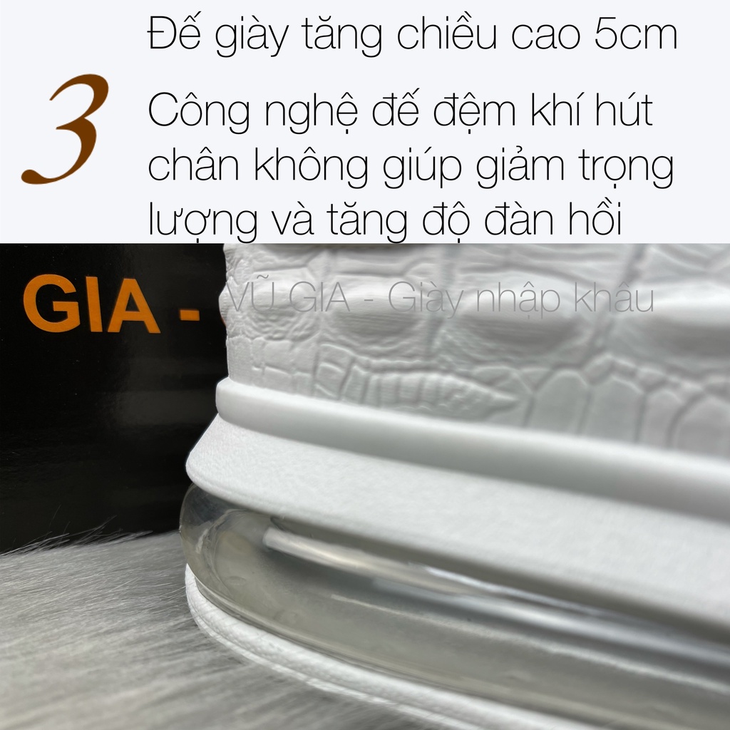 Giày thế thao nam nhập khẩu chính hãng VŨ GIA trẻ trung Đế đệm khí họa tiết vân cá sấu Q05