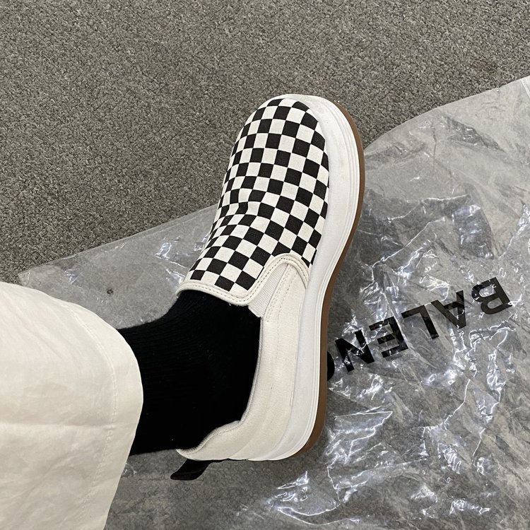 Giày lười chất liệu vải bạt phong cách Hàn Quốc cá tính trẻ trung cho nữ | BigBuy360 - bigbuy360.vn