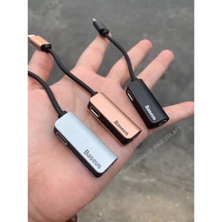 Cáp chuyển đổi Lightning ra Lightning + Audio 3.5mm Baseus L32