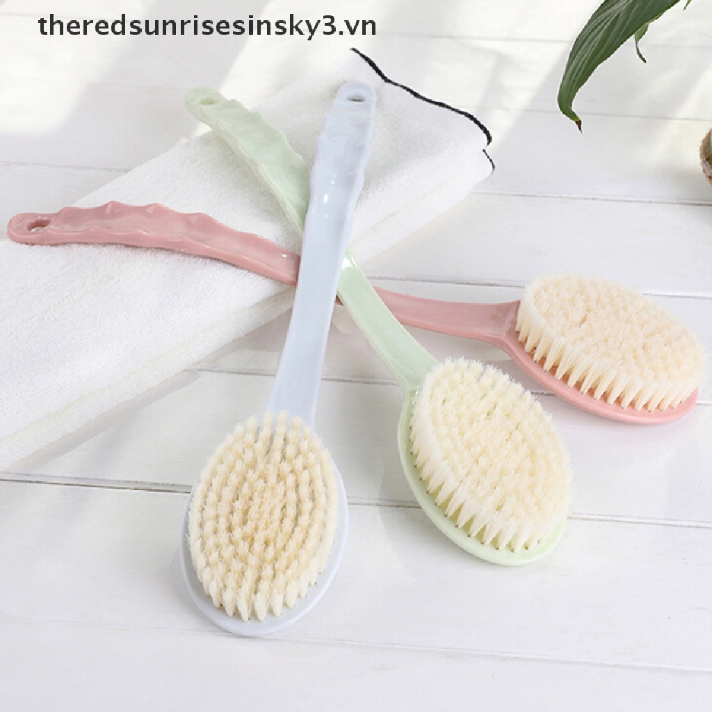 Bàn Chải Chà Lưng Với Tay Cầm Dài Tẩy Tế Bào Chết Tiện Dụng