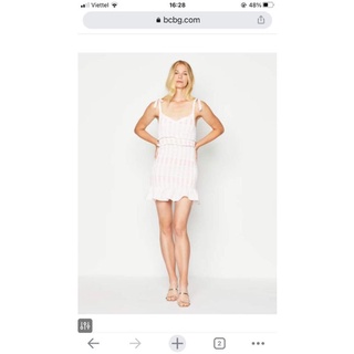 Đầm thun body BCBG smocking