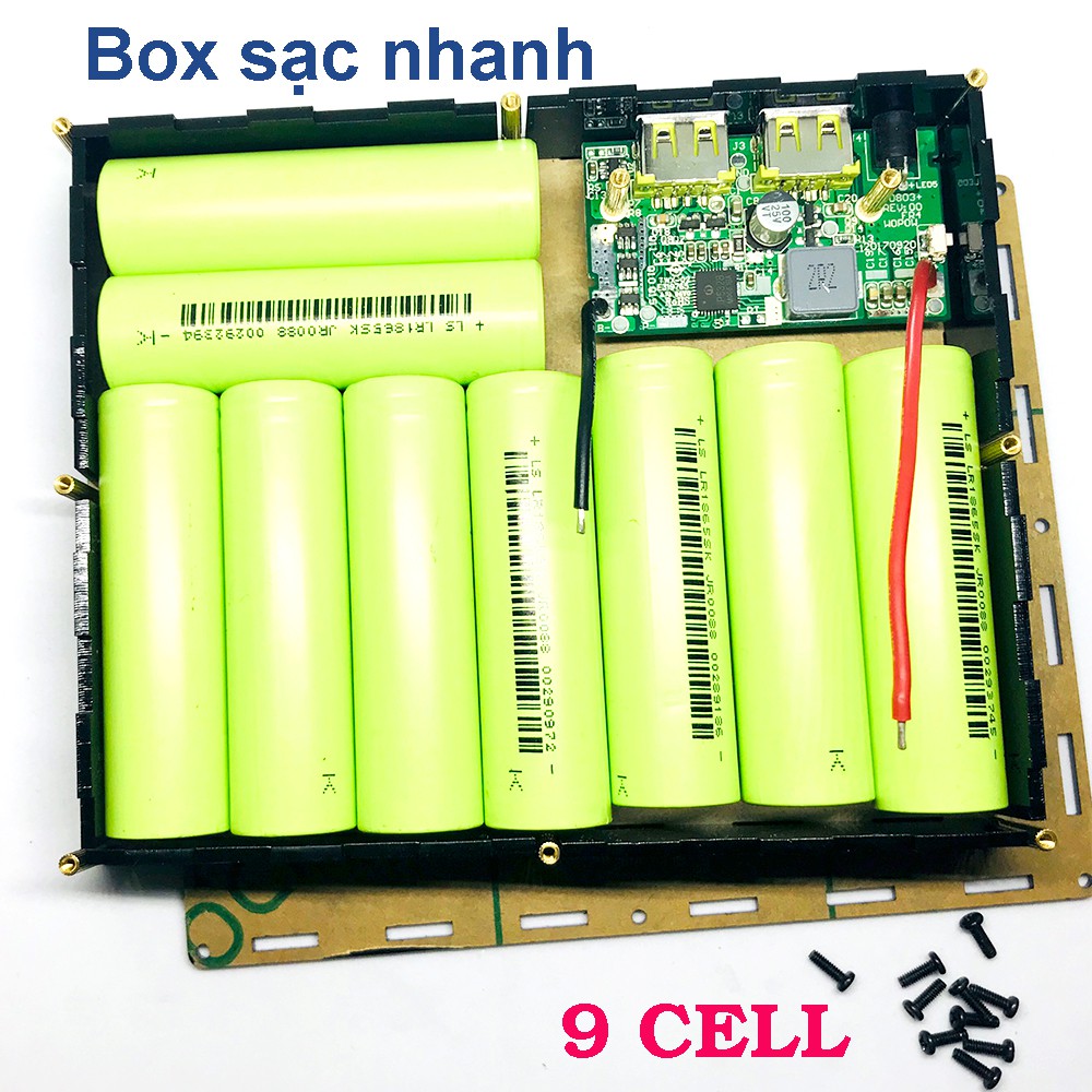 Box Sạc Dự Phòng Sạc Nhanh QC 3.0 Mica 9 Cell