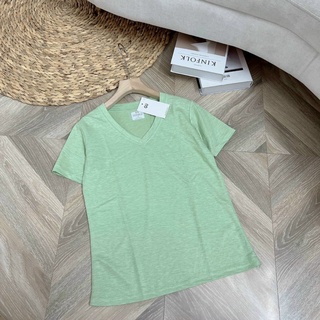 Áo pull cotton cổ tim