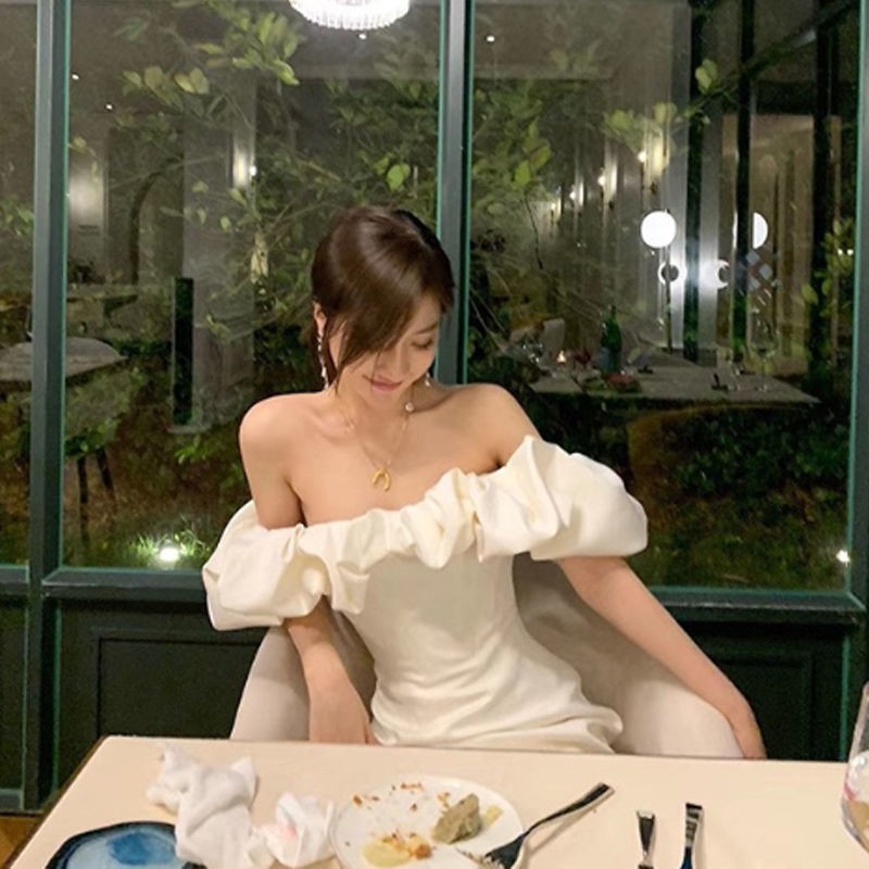 Đầm Trễ Vai Phong Cách Retro Thời Trang 2021 Cho Nữ | BigBuy360 - bigbuy360.vn