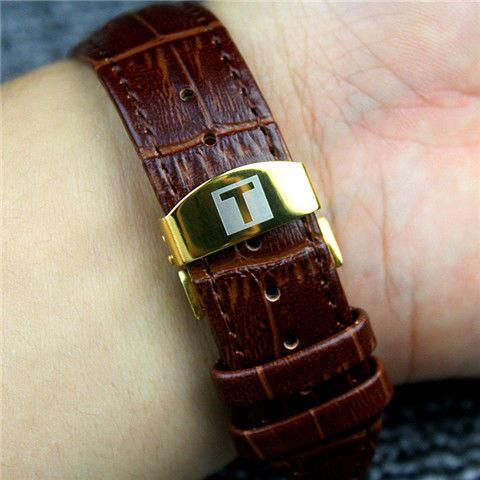 Dây Đeo Đồng Hồ Da Khóa Bướm Tissot 1853 T41T063 series 19 Cho Nam