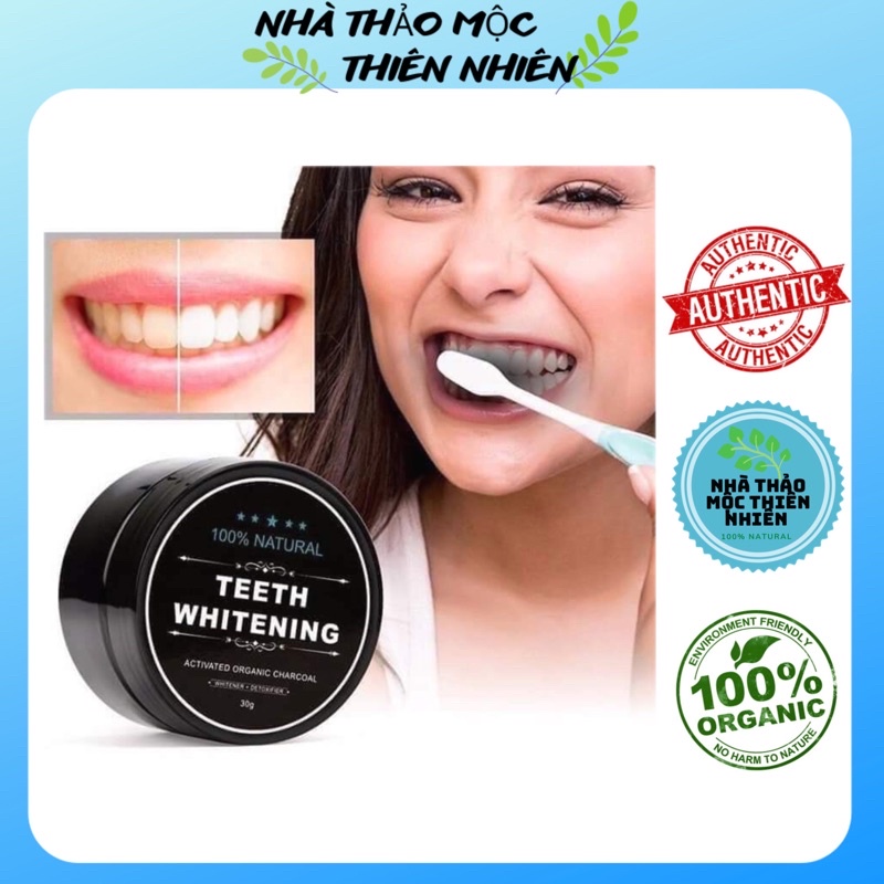 Bột tẩy trắng răng than tre hoạt tính Teeth Whitening