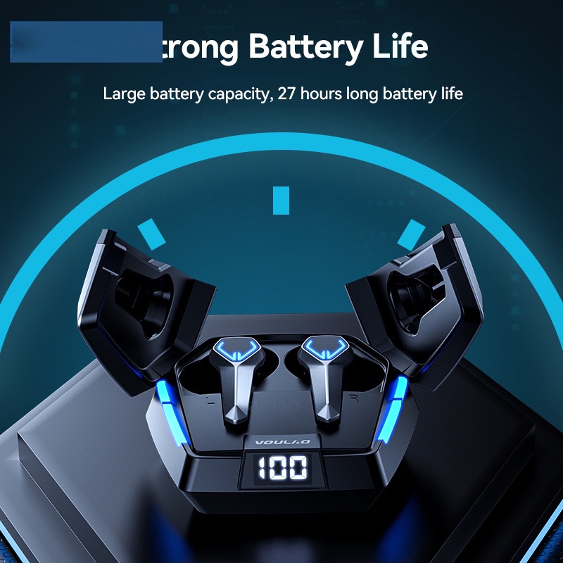 Tai Nghe Bluetooth JX10 TWS Âm Thanh Nổi 9D Có Mic Cảm Ứng Vân Tay Tự Động Kết Nối Thể Thao Gaming