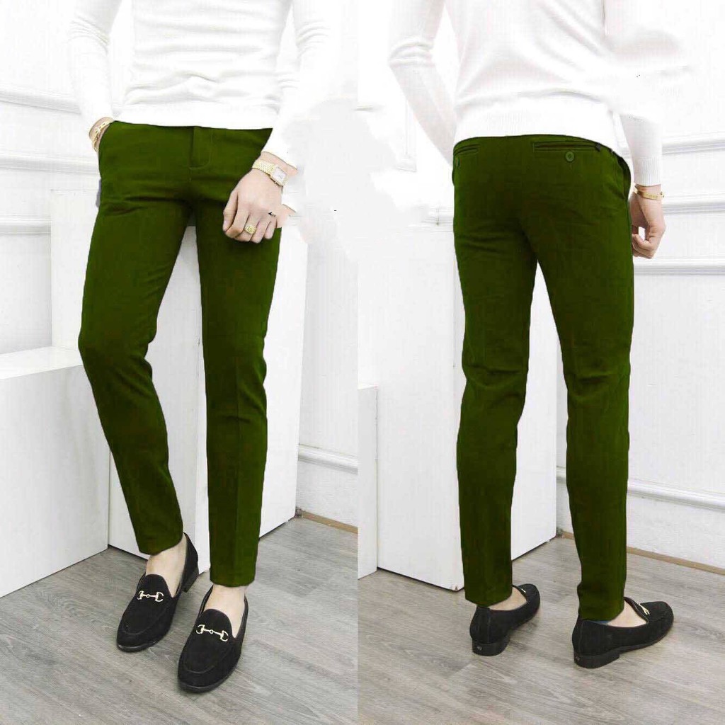 Quần âu nam màu Rêu chống nhăn, Quần tây nam đẹp | BigBuy360 - bigbuy360.vn