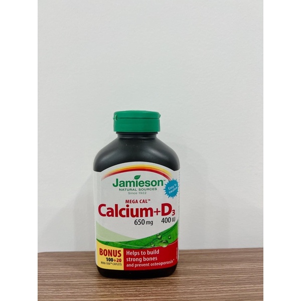 Viên uống bổ sung Canxi và Vitamin D3- Jamieson Calcium D3