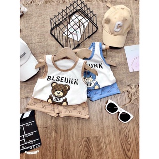 Bộ ba lỗ gấu BLSEUNK bé trai