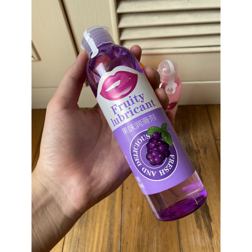 Gel bôi trơn Đào Cam Nho massage Body BJ nuốt được Fruity Lubricant chai 245ml