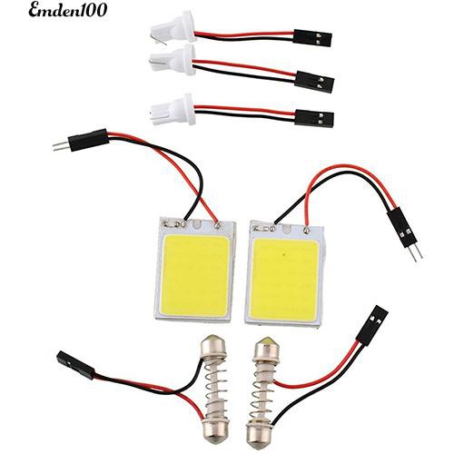 Bảng Đèn Led 24Cob Ánh Sáng Trắng Cao Cấp Cho Xe Ô Tô