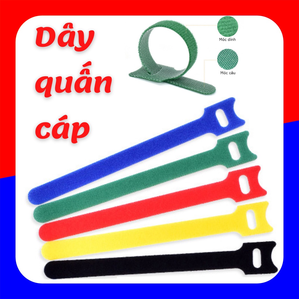 Dây quấn cáp 15cm, dây quấn chống rối cáp, tai nghe, dây phụ kiện