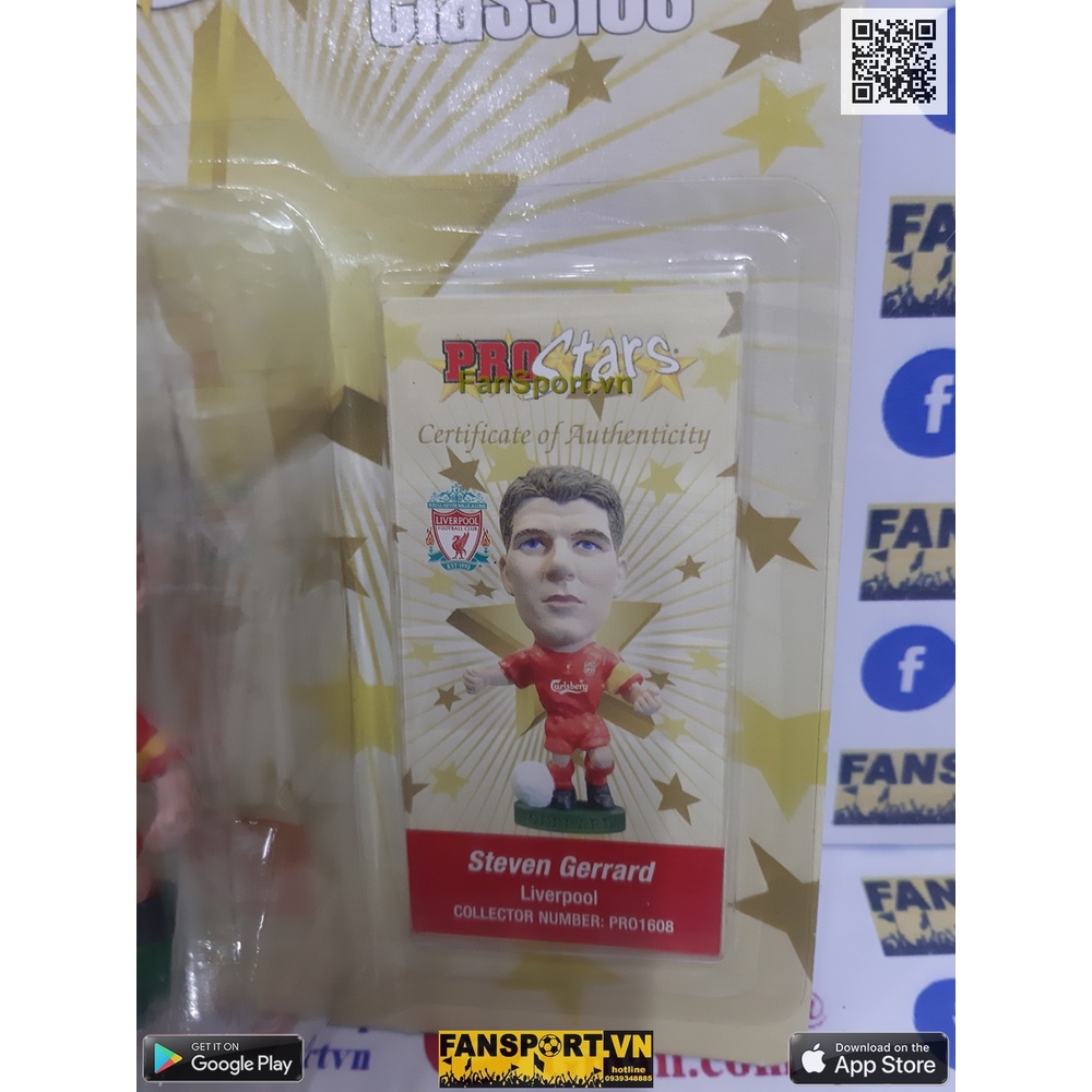 Tượng cầu thủ bóng đá Gerrard Liverpool winner FA Cup 2006 corinthian classics platinum PRO1608 PP1608 kodoto soccerwe