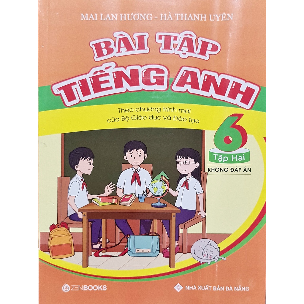 Sách - Combo Bài tập tiếng anh lớp 6 tập 1 + tập 2 theo chương trình mới của bộ giáo dục và đào tạo ( không đáp án )