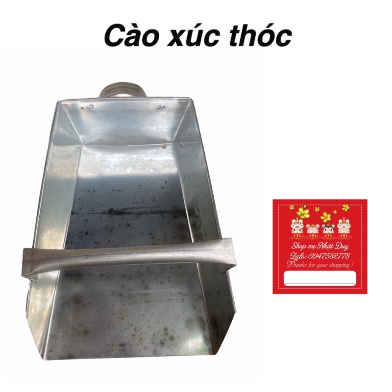 Gàu (gầu) xúc thóc tôn thép tiện ích