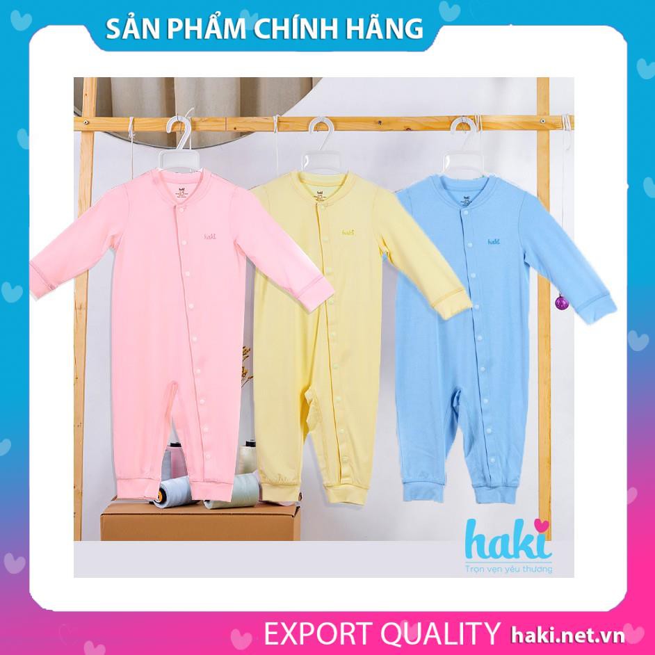 Body cho bé vải sợi tre + cotton cao cấp (Bamboo+ cotton), bodysuit sơ sinh HAKI BB012