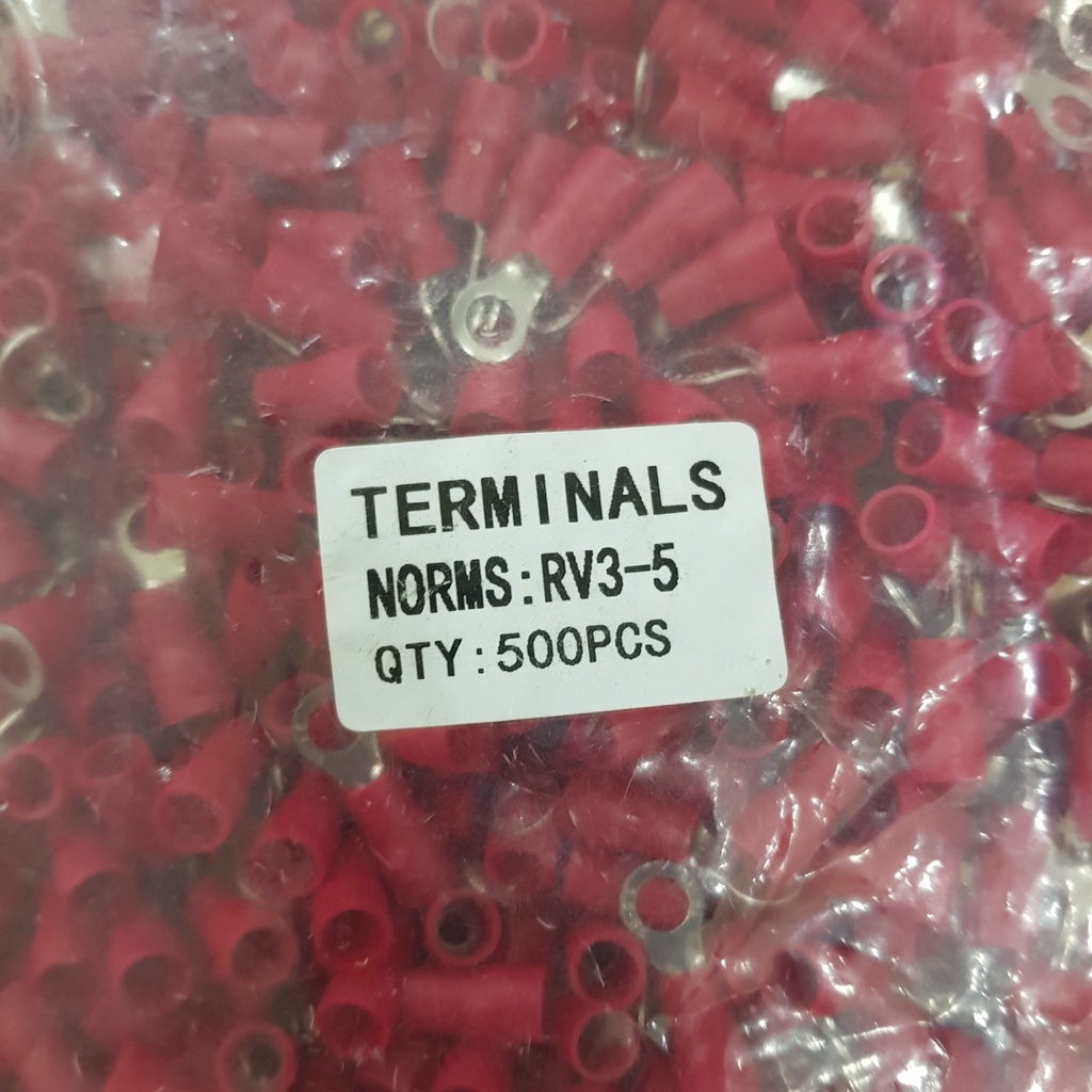 1000 Đầu cos tròn RV2-5, đầu cos tròn, cos chữ o, RV2-5