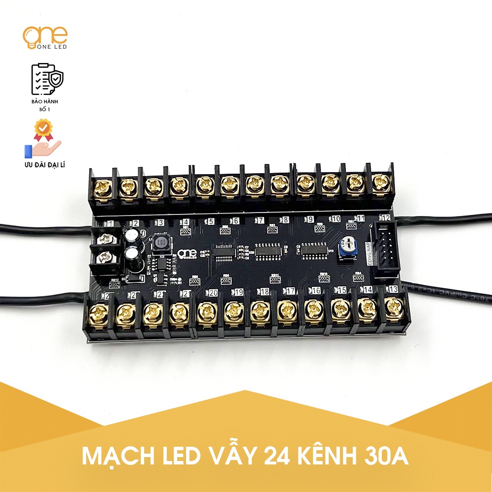 Mạch điều khiển led vẫy OneLED 24 kênh công suất 30A V4.4
