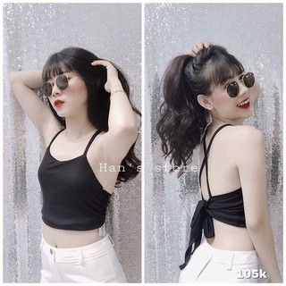 Áo yếm cột nơ lưng - có muốt ngực sẵn